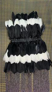 Vestido <span class=keywords><strong>de</strong></span> cóctel <span class=keywords><strong>de</strong></span> fiesta <span class=keywords><strong>de</strong></span> noche <span class=keywords><strong>de</strong></span> celebridad <span class=keywords><strong>de</strong></span> moda <span class=keywords><strong>de</strong></span> mujer <span class=keywords><strong>de</strong></span> plumas <span class=keywords><strong>de</strong></span> <span class=keywords><strong>alta</strong></span> calidad - Product Image 2