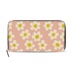 Hot Sales Custom Hawaii Flower Design Multi-functional <b>Ladies</b> <b>Wallets</b> Fashion Card Cash Purses <b>Wallet</b> for Women - Product Image 1