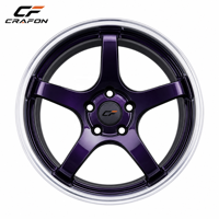 Jantes forgées CF 18 19 pouces 5x114.3 PCD 56.1 CB pour voitures particulières, compatibles avec WRX VA VB, finition or classique, jantes JDM