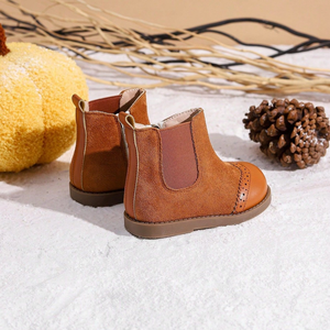 New Fashion Simple Mid <b>Boots</b> Children's Winter Shoes Zipper Non-Slip Glue Bottom Casual and Comfortable - Product Image 4