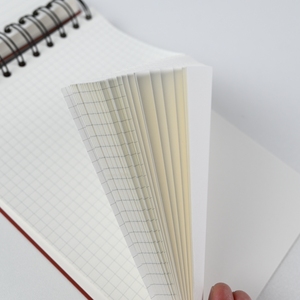 Có thể tái chế A5 B5 dây ràng buộc máy tính xách tay 0.75 mét <span class=keywords><strong>PP</strong></span> Bìa Ba bên trong trang lót lưới trống biểu tượng tùy chỉnh in ấn mịn bằng văn bản - Product Image 6