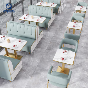 Base de Mesa Cuadrada de Acero Inoxidable Dorado de Lujo para Bistro, Muebles para Cafetería, Restaurante de Comida Rápida McDonald's, Mesa y Silla para Cafetería al Aire Libre - Product Image 4