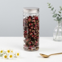 Pot en PET transparent de qualité supérieure BRC avec couvercle en aluminium pour l'emballage de cosmétiques, d'aliments, de bonbons et de sucre, sans BPA, matériau vierge, couvercles argentés