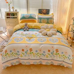 Mignon doux ours imprimé en gros Chine fabrication housse de <span class=keywords><strong>couette</strong></span> drap de lit <span class=keywords><strong>pas</strong></span> <span class=keywords><strong>cher</strong></span> linge de lit ensemble de literie couverture de literie - Product Image 2