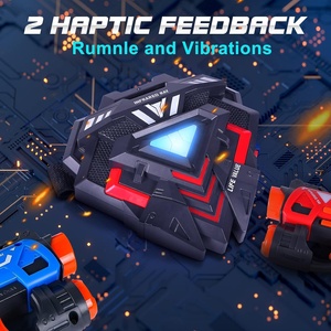 Lazer etiketi Guns Set rozetleri ile çocuklar için kızılötesi Mini lazer etiketi 2 paket lazer etiketi Blaster oyunu 2 oyuncu kapalı açık oyuncaklar - Product Image 3