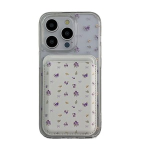 Nuova <span class=keywords><strong>Cover</strong></span> Trasparente a Schermo Intero con Motivo Floreale <span class=keywords><strong>Viola</strong></span> per <span class=keywords><strong>iPhone</strong></span> 16 15 14 13 <span class=keywords><strong>12</strong></span> <span class=keywords><strong>Pro</strong></span> <span class=keywords><strong>Max</strong></span> con <span class=keywords><strong>Cover</strong></span> Magnetica Porta Carte e Disegno Colorato - Product Image 6