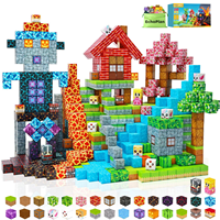 200 blocs magnétiques - Cubes magnétiques pour enfants à partir de 3 ans, jouet éducatif sensoriel STEM pour empiler, cadeau pour garçons et filles