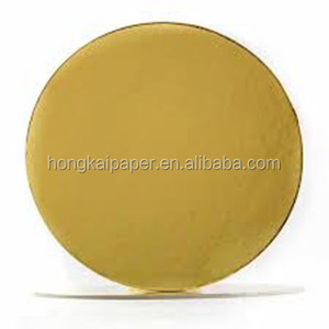 Forme ronde <span class=keywords><strong>Taille</strong></span> Personnalisée Argent Doré Panneau Pour Panneau de Gâteau Boîte - Product Image 3