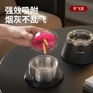 Rystars Disposable Ashtray With Smoke Extinguishing And Dust Absorption Function For Desktop Use - Product Image 1