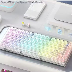 Teclado Mecánico con Cable X75, Transparente, Personalizado, RGB, para Oficina y Juegos, Estructura de Junta, Teclado Mecánico Competitivo - Product Image 3