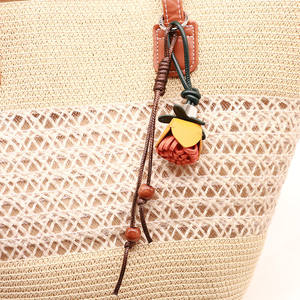 Nuevo llavero de decoración retro estilo chino inspirado en el Zen, con diseño de maceta de flores, ábaco y cuerda colgante con borla, para bolso. - Product Image 2