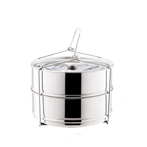 Vaporera de Cocina para Alimentos, de Acero Inoxidable, con Bandejas Apilables para Cocina de Gas, Inducción y Olla a Presión - Product Image 1