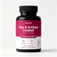 Capsules OEM Myo & D Chiro Inositol avec Choline, bien-être féminin, complexe de fertilité féminine, équilibre hormonal, santé reproductive