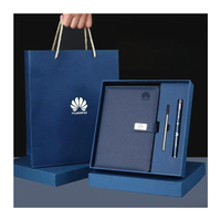 Cadeau d'entreprise personnalisé, journal en cuir avec stylo USB, cadeaux promotionnels d'affaires, ensemble cadeau de carnet 3 en 1 pour entreprise