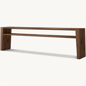 Table basse en bois massif faite à la main, style minimaliste moderne, meubles d'intérieur - Product Image 1