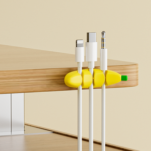 Produttore nuovo stile <span class=keywords><strong>3</strong></span> canali TPR forma di Banana clip per cavo adesivo per cavo di filo <span class=keywords><strong>a</strong></span> casa ufficio auto Desktop cavo Organizer - Product Image 4