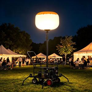 Tour d'éclairage portable à LED gonflable, solaire, diesel et essence, idéale pour la production cinématographique et les événements extérieurs – Meilleures ventes - Product Image 1
