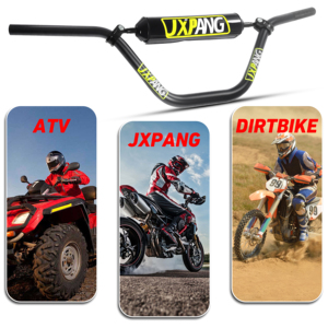 Guidon de Dirt Bike de moto de grande hauteur 1 1/8 "28mm avec coussin en <span class=keywords><strong>mousse</strong></span>, pour guidon de Pit Bike pour Motocross ATV Quad Pit Dirt Bike - Product Image 5