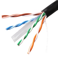 Câble Ethernet LAN extérieur Cat6 UTP/FTP 305m/1000FT 23AWG/24AWG CCA/Cuivre Nu - Câble d'entreprise personnalisé