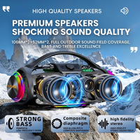 Enceinte portable 100W haute puissance, super puissante, basses profondes, système audio sans fil pour extérieur, enceinte de fête, boîte à musique stéréo