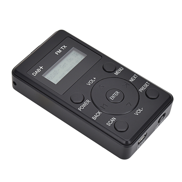 Cheap Wholesale Dab Transmitter And Fm Receiver With Buttons Simple To Operate Portable Mini Pocket Fm Radio