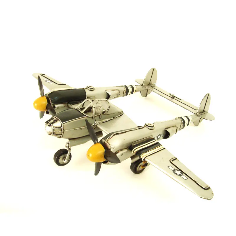 Modelo de avión de la viuda negra, P-38, rayo de la Segunda Guerra Mundial, escala 1:24