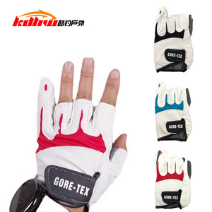 Guante de pesca Kohru de cuero Gore-Tex con cuatro dedos abiertos para pesca en roca en el mar, unisex - Product Image 3