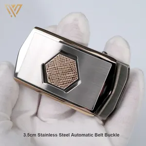 WT Wholesale Custom Logo Automatic Metal Belt Buckles For Male