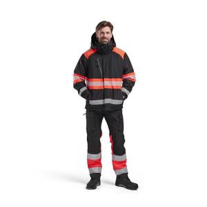 BLAKLADER - 448019779955L Veste d'hiver haute visibilité Noir/Rouge-EAN 7330509855904 HI-VIS WORKWEAR - Product Image 3