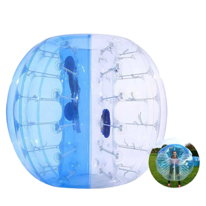 Ballon de football écologique à bulles en PVC 0.8mm demi-bleu pour adultes enfants activité de plein air Zorb Ball Human Hamster - Product Image 1