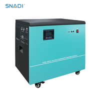 SNADI – Kit de système d'énergie solaire Lifepo4 de 5000W, facile à déplacer, pour la maison
