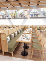 Support en cuir de restaurant tropical, ensemble de 3 pièces, canapés, chaises de bar, café, table à manger, mobilier de café