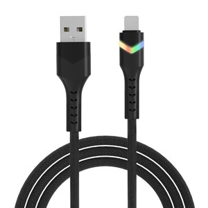 Cable de Carga para Teléfono Móvil con Trenzado LED de Colores, Carga Rápida PD de 65W, Compatible con Apple, Xiaomi y Huawei Tipo-C - Product Image 5