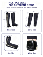 Nouvelles bottes de récupération sans fil à compression d'air 2026 – Masseur intelligent IA pour jambes entières, soulagement musculaire et thérapie sportive pour athlètes