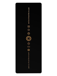 Tapete de <span class=keywords><strong>Yoga</strong></span> Profesional de Caucho Natural PU Antideslizante con Diseño de Mandala Dorado, Ecológico, Grado Estudio, 1830 x 680 x 5 mm, Precio de Fábrica - Product Image 3