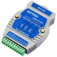 Convertidor Industrial RS232 RS485 RS422 con Aislamiento, Conector Hembra DB9, Adaptador Serial, Protección Contra Sobretensiones ESD, Par Trenzado Blindado