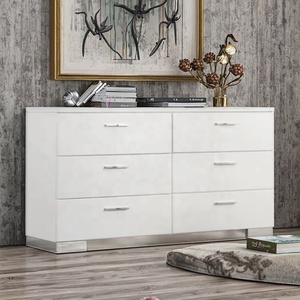 Juego de muebles de dormitorio de <span class=keywords><strong>hotel</strong></span> mate, conjunto de 5 piezas de estilo moderno, acabado de alto brillo, resistente a los arañazos, Suite de dormitorio de madera maciza para interiores - Product Image 5