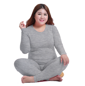 Beautiful <strong>Ladies</strong> <strong>Long</strong> <strong>Johns</strong> Modal Plus 180 Pounds Fat MM Base Women Thin Underwear Set Women Plus Fat - Product Image 2