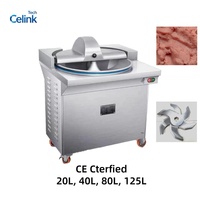 Hachoir à viande double vitesse et double rotation en acier inoxydable pour l'industrie agroalimentaire (saucisses, burgers, boulettes)