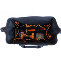 Sac à outils d'électricien durable, grande capacité, multifonctionnel, pour chantier, sac de transport professionnel pour outils à main
