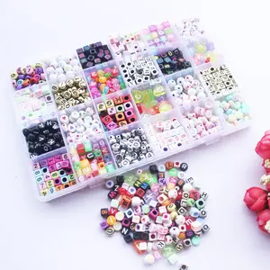 Regalos con Cuentas de Letras de Acrílico, Plástico Lucite, Mezcla de Colores, Perler DIY, Rompecabezas Creativos, Juguetes Educativos para Bebés y Niños, 1200 Piezas - Product Image 4