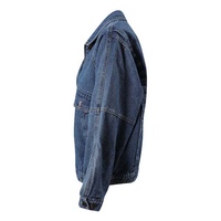 Veste en jean décontractée rétro lavée à col montant AIMEISI, fermeture éclair simple, ample, veste en jean pour femmes