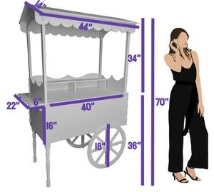 Chariots à Bonbons Pliables Personnalisables Avec Roues pour Mariage, Enfants, Décoration de Noël, <span class=keywords><strong>Bar</strong></span> à Desserts et Bonbons - Product Image 6