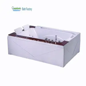 Hot Sale New Design 2 Person Massage Function Bathtub Deep Soak Whirlpool For Family Home