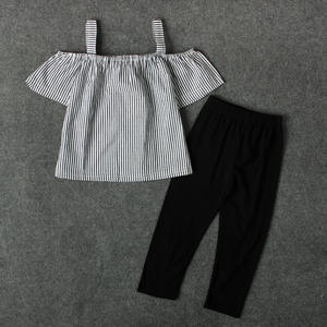 Conjunto de Ropa para Bebés al por Mayor, Pantalones Casuales para Niñas con Pantalones Negros de China - Product Image 3