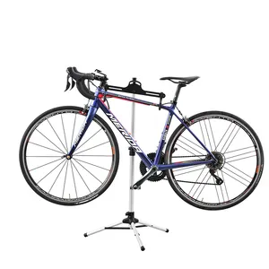 伸縮式アルミバイクホルダースタンドプロフェッショナル自転車調節可能な折りたたみ自転車ホルダー収納自転車修理スタンド