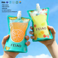 Feiao Golden Supplier Sachets Doypack à bec verseur pour liquides chauds, Sachets à bec verseur compressibles pour l'emballage d'aliments pour bébés, Remplissage de sachets à bec verseur