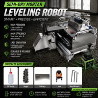 Robot de Pose de Carrelage Intérieur Mini Laser Chape Sèche Robot Niveleur de Sol Machines de Construction Mortier Ciment Machine de Nivellement de Sol