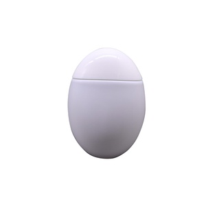 Bouteille de crème pour les mains en forme d'oeuf blanche de 50ml bouteille de protection solaire avec chaîne pour emballage cosmétique de soins de la peau - Product Image 1