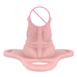 Desain baru tali bagian atas <span class=keywords><strong>Penis</strong></span> realistis lengan ekstender pembesaran <span class=keywords><strong>Penis</strong></span> lengan Delay ejakulasi mainan seks untuk pria alat seksual - Product Image 4